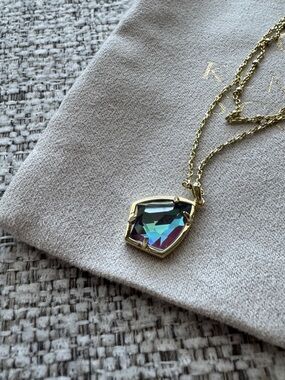 Kendra Scott Cory Double Layered Gold Pendant Necklace